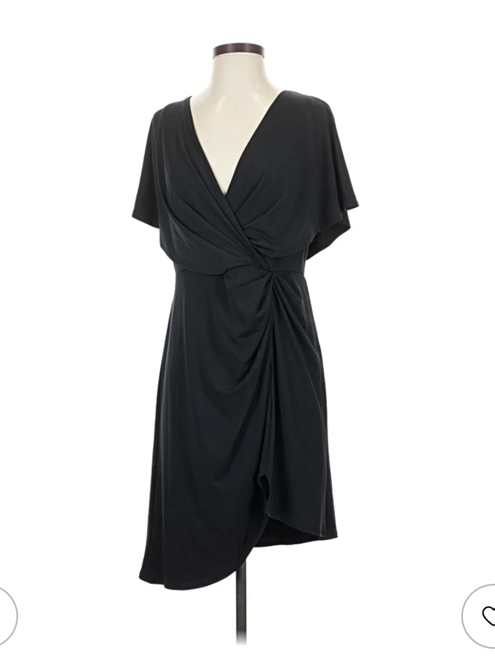 Cushnie for Target NWT 6 Black Draped Knot-Front Mini Dress